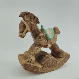 Vintage‎ Rocking Horse Nowells Ceramic MCM Bright Color #235 Hard to find Cute